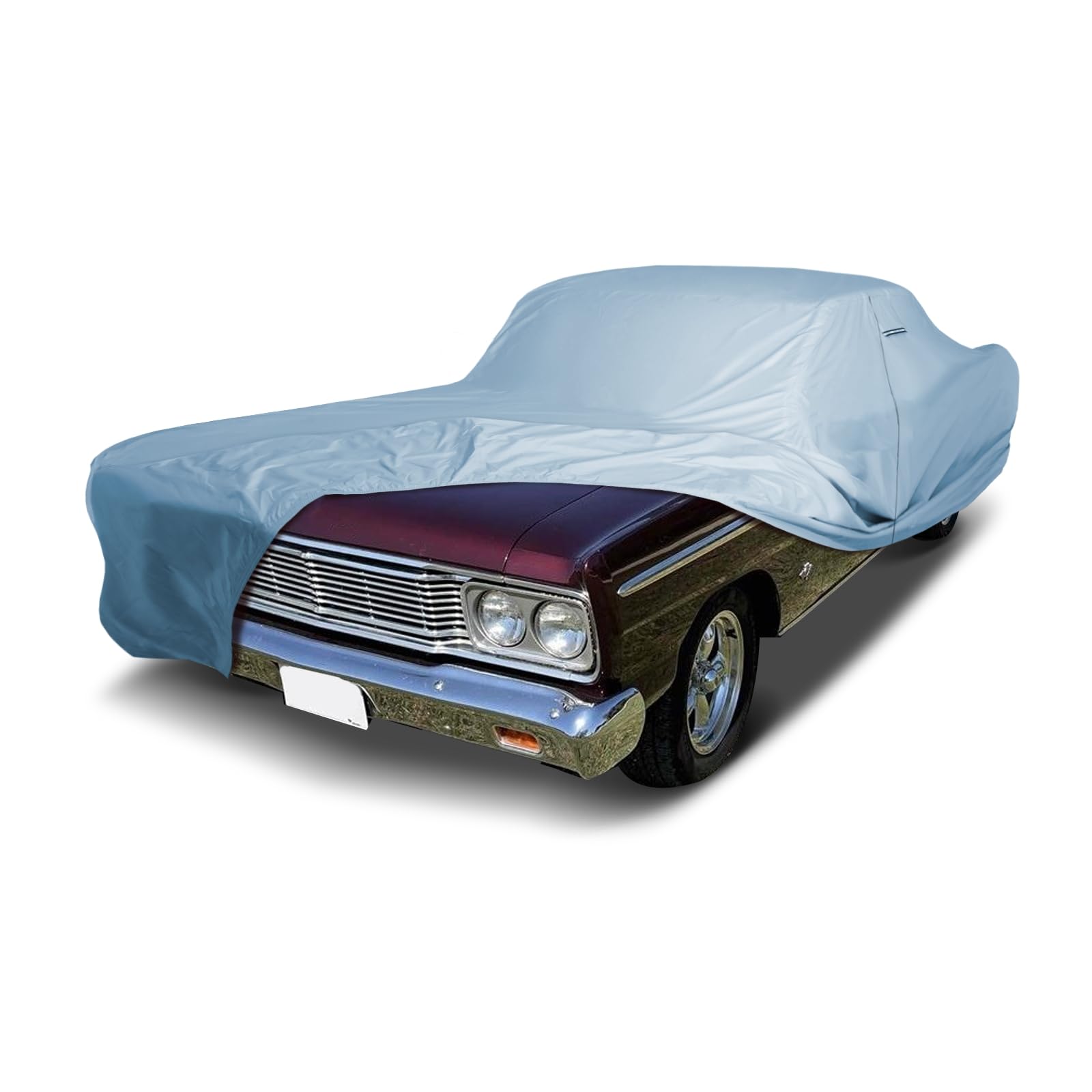 iCarCover Premium Car Cover for 1962-1965 Ford Fairlane 2-Door Heavy Duty Waterproof All Weather Automobiles Custom Fit Indoor Outdoor UV Snow Protection Covers with Straps and Bag