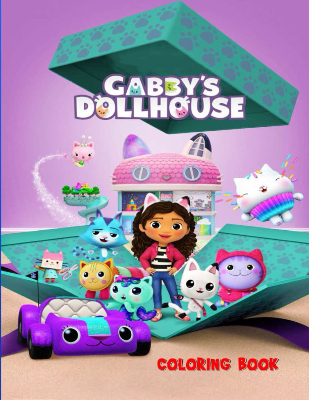 Gabbys Dollhouse Coloring Book Jumbo Coloring Book For Kids Gabbys ...