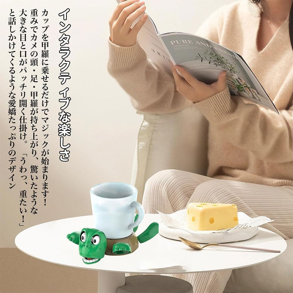 Amazon｜Gianrght 叫びタイプカメ型コースター 面白い 3Dプリント動物