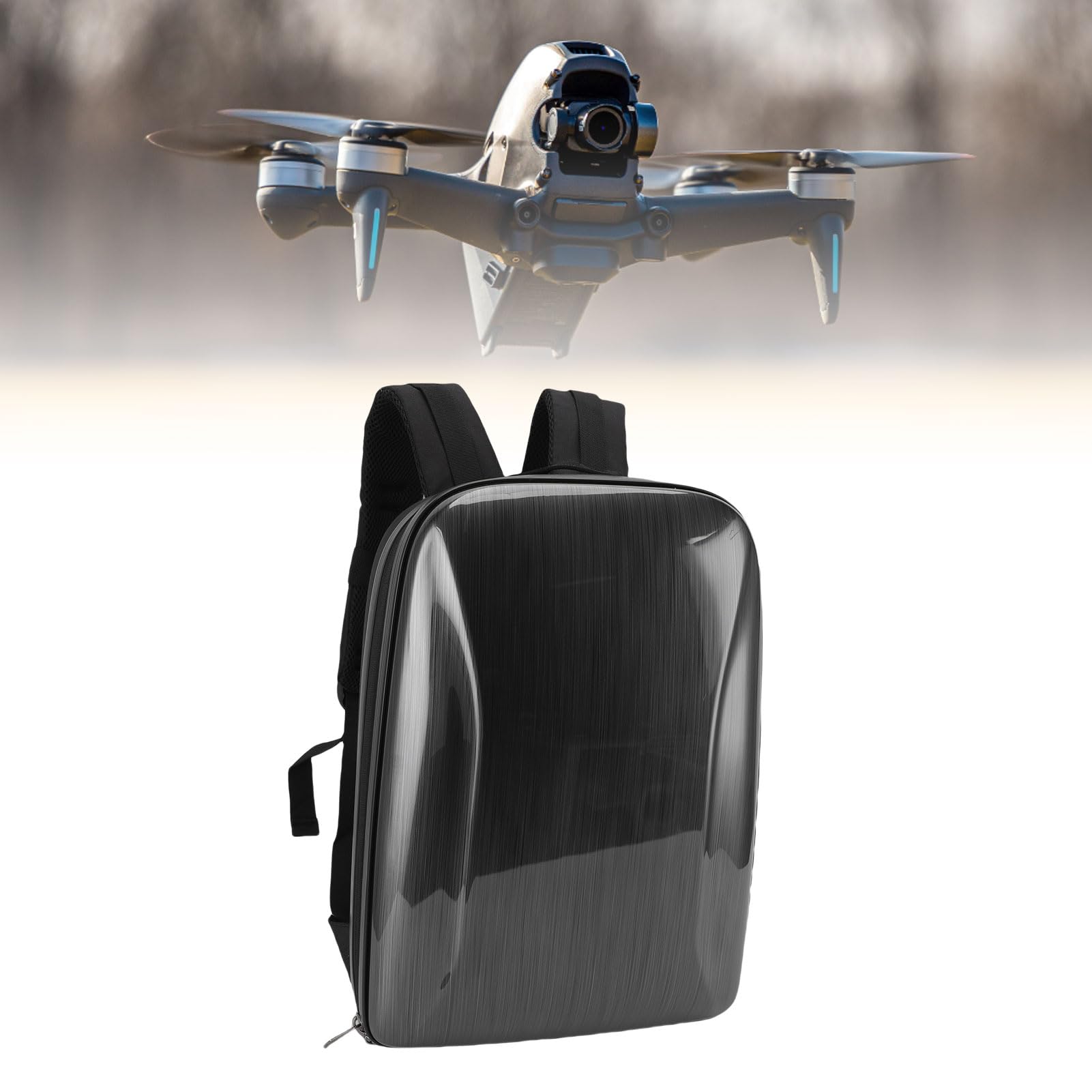 TOPINCN Zaino Rigido per Drone, Borsa da Viaggio Resistente Agli Urti e Agli Agenti Atmosferici in EVA di Grande capacità, Zaino Protettivo Rigido per il Trasporto per Set FPV e Vari Droni