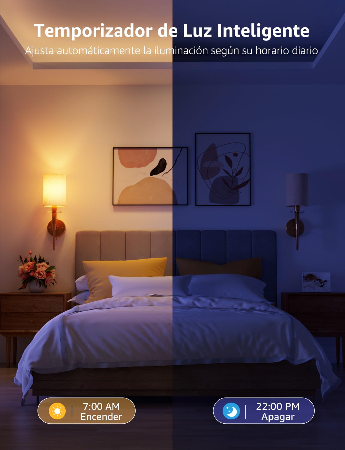 Lepro BC1 AI Bombilla LED E14, Bombilla Inteligente Alexa 4.9W 2Pcs | RGB Regulable, Wi-Fi Control de Voz & Sync de Música, Diseñador de Iluminación AI Personalizado Funciona con Google Home