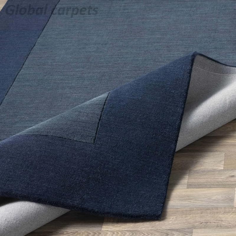 Image of Carpets and Rugs Handwoven Woolen Thick Floral and Contemporary Designs for Area Rugs, Carpets for Living Room, Bedroom, Hall Size 7x9 feet