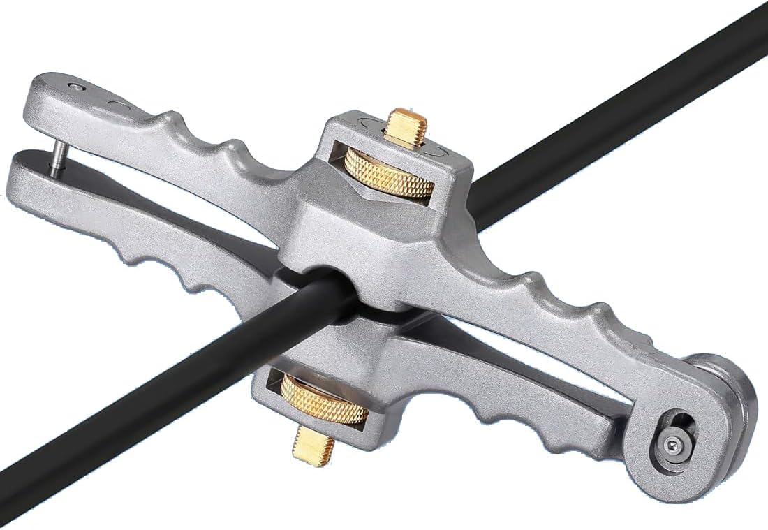 Optical Fiber Armored Cable Stripping Knife | Mid Span Cable Stripper 10–25mm | Longitudinal Fiber Optic Cable Cutter (3.94–9.84 in) | With 2 Spare Blades