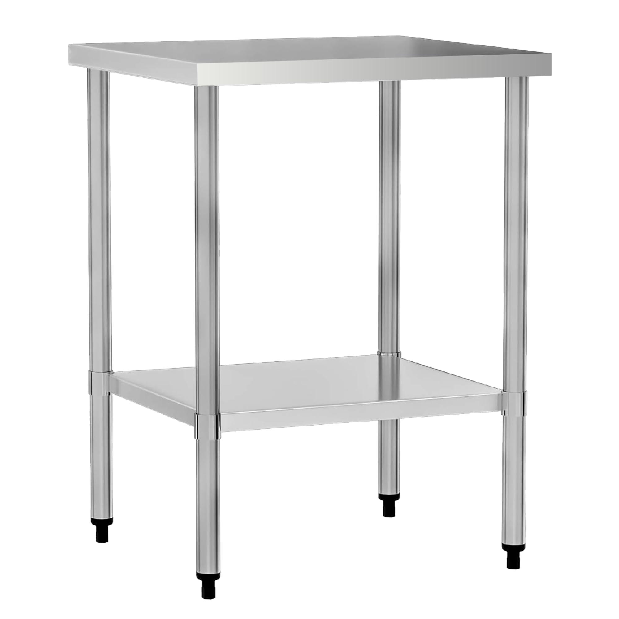 COOLCHEF 24 x 24 Inch NSF Stainless Steel Work Table with Undershelf