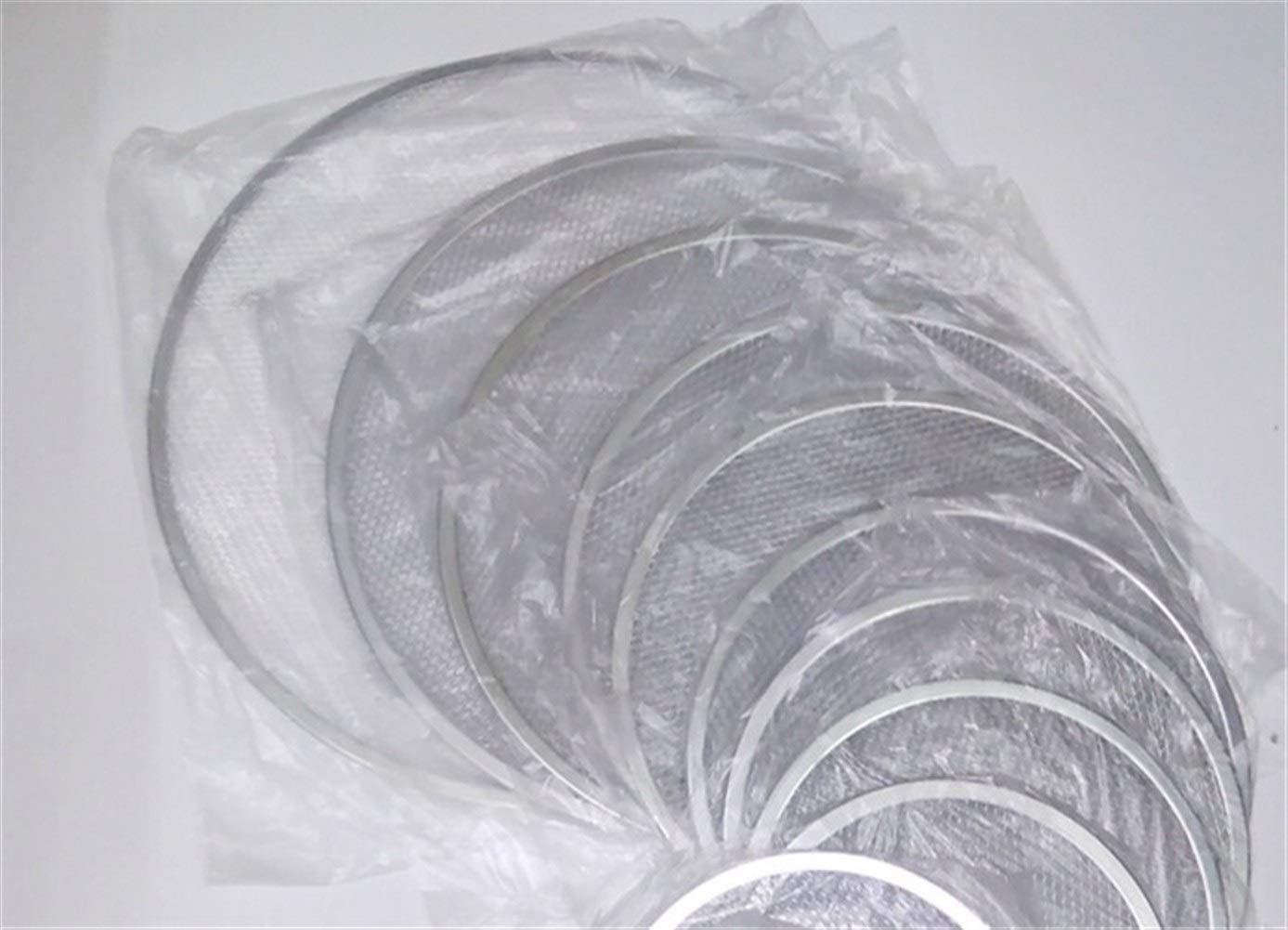 Patelnia do pizzy, nieprzywierająca blacha do pizzy, blacha do pieczenia, metalowa siatka, nowa bezszwowa aluminiowa metalowa siatka do pieczenia, narzędzia kuchenne, pizza (56 cm)