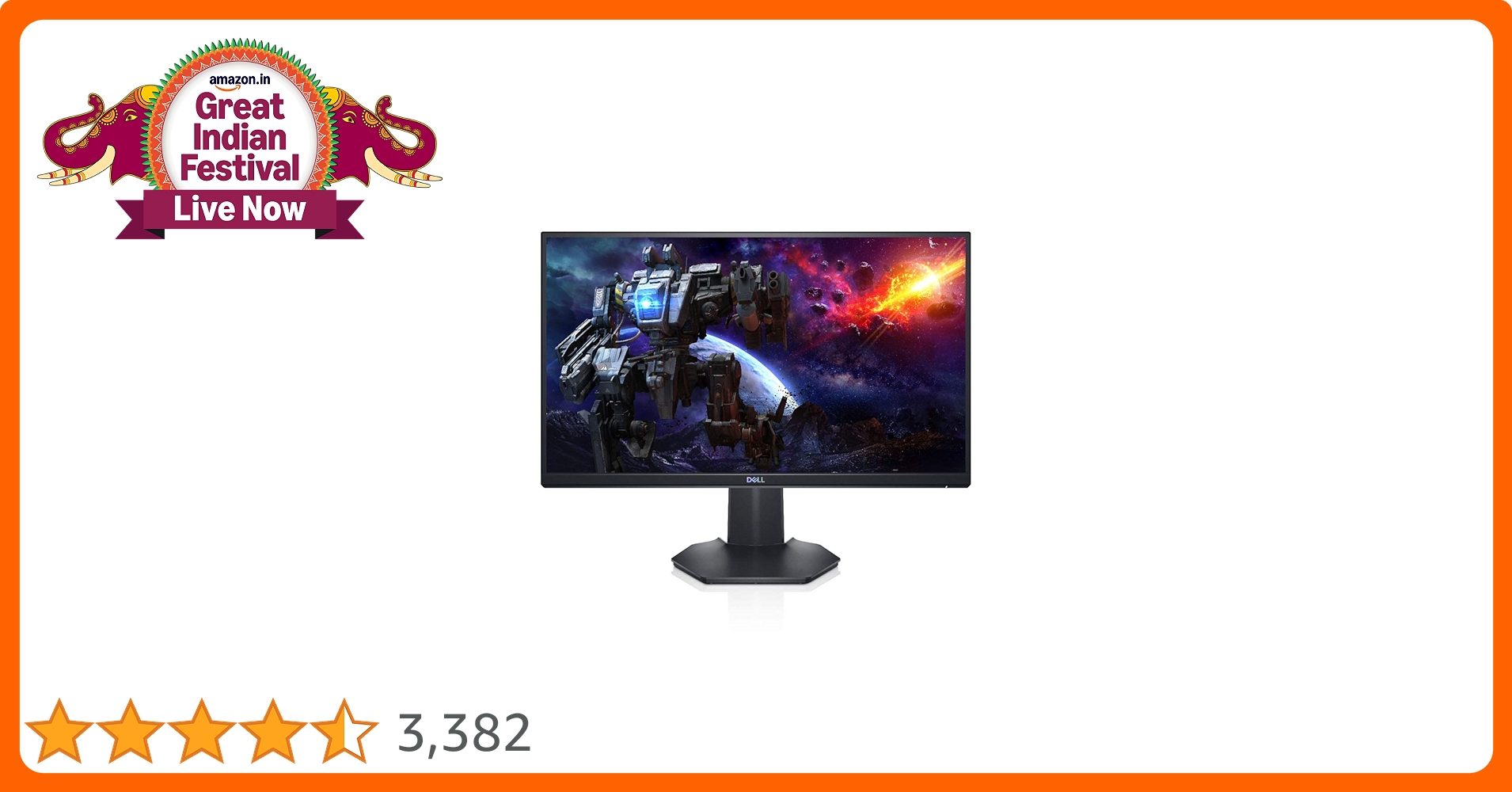 DELL S2421HGF FHD 24インチ 144Hz Dell 144Hz Gaming Monitor FHD 24 Inch Monitor - 1ms Response