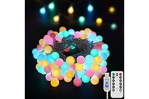 Rainbow Room Lights for a Magical Ambiance: suddus Globe String Lights