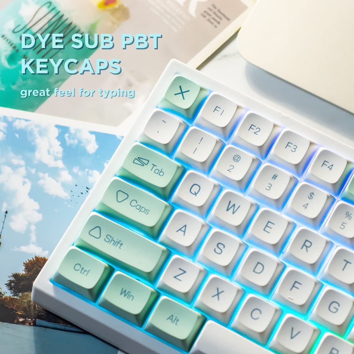 Amazon | YUNZII レインボー84 84キー RGB ホットスワップ可能 有線