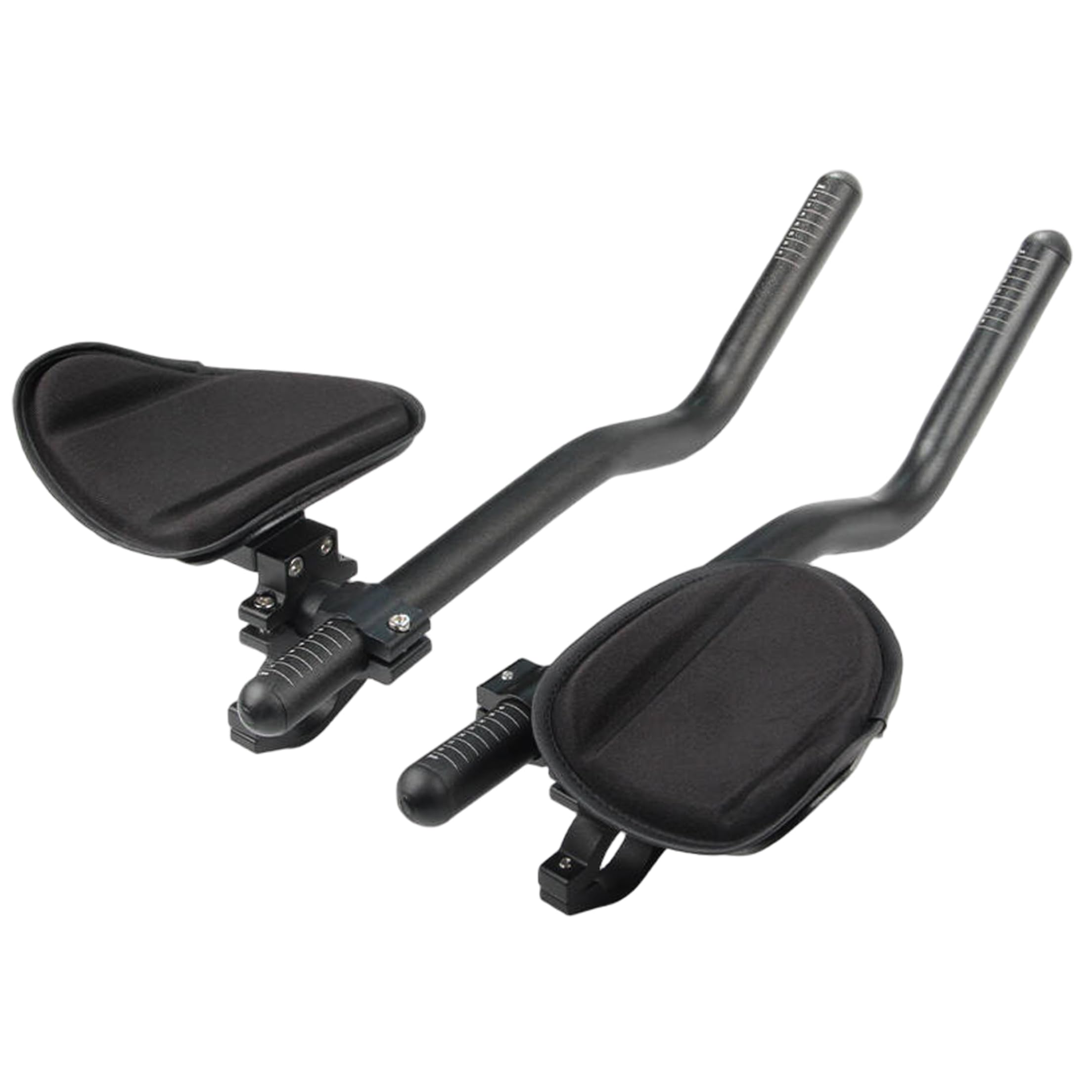 Aerobars für Rennräder, verstellbare Tri-Bars für Rennräder – leichter Stützgriff aus Aluminiumlegierung mit Schwammpolstern, schwarz