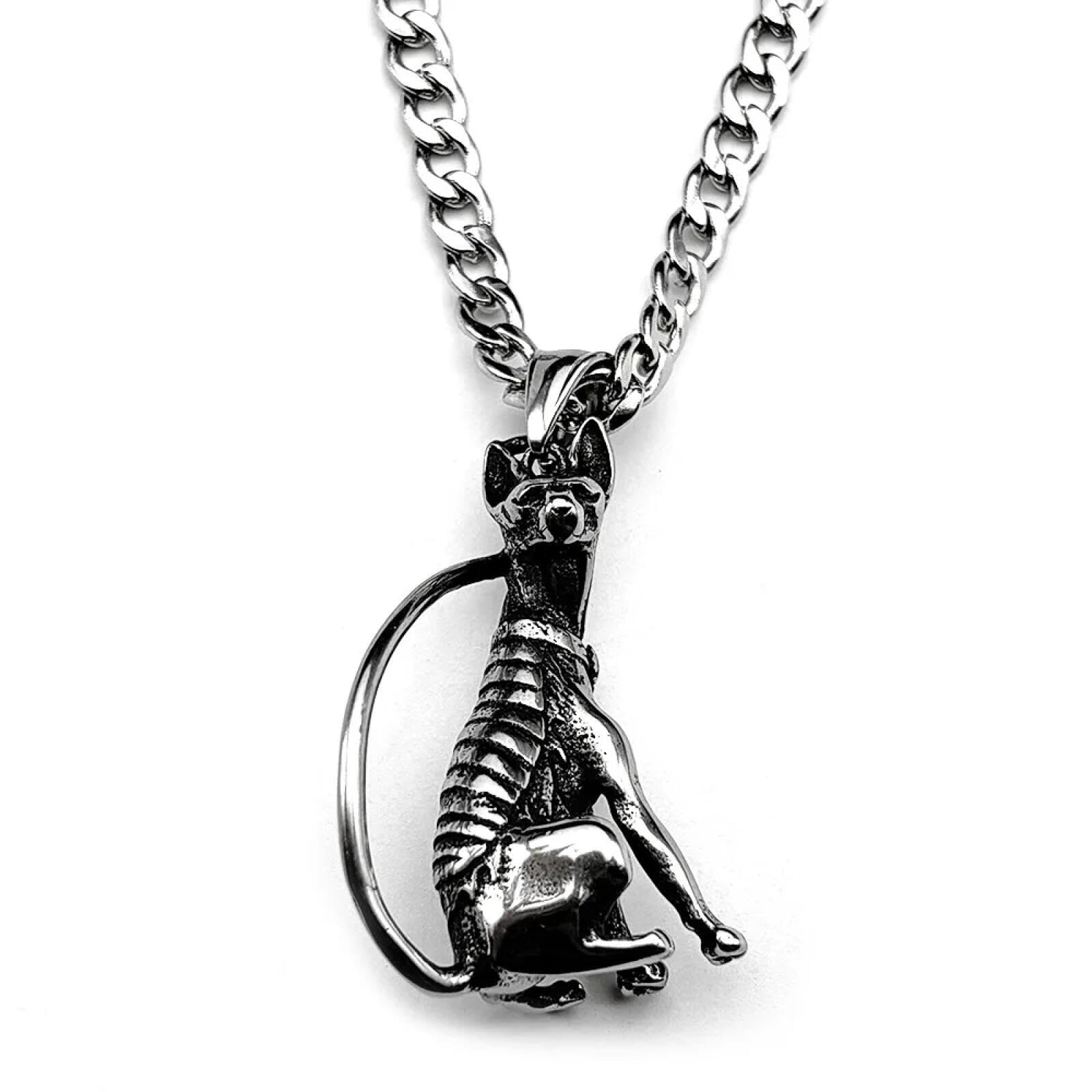 Collier chat sphinx gothique homme cadeau idéal pour anniversaire - 7
