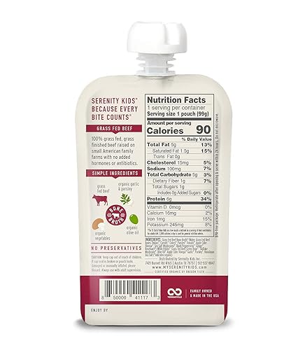 Miniatura 26 de Serenity Kids Puré de caldo de hueso hecho con verduras orgánicas | Certificado por el premio de pureza del proyecto de etiqueta limpia | Bolsa sin