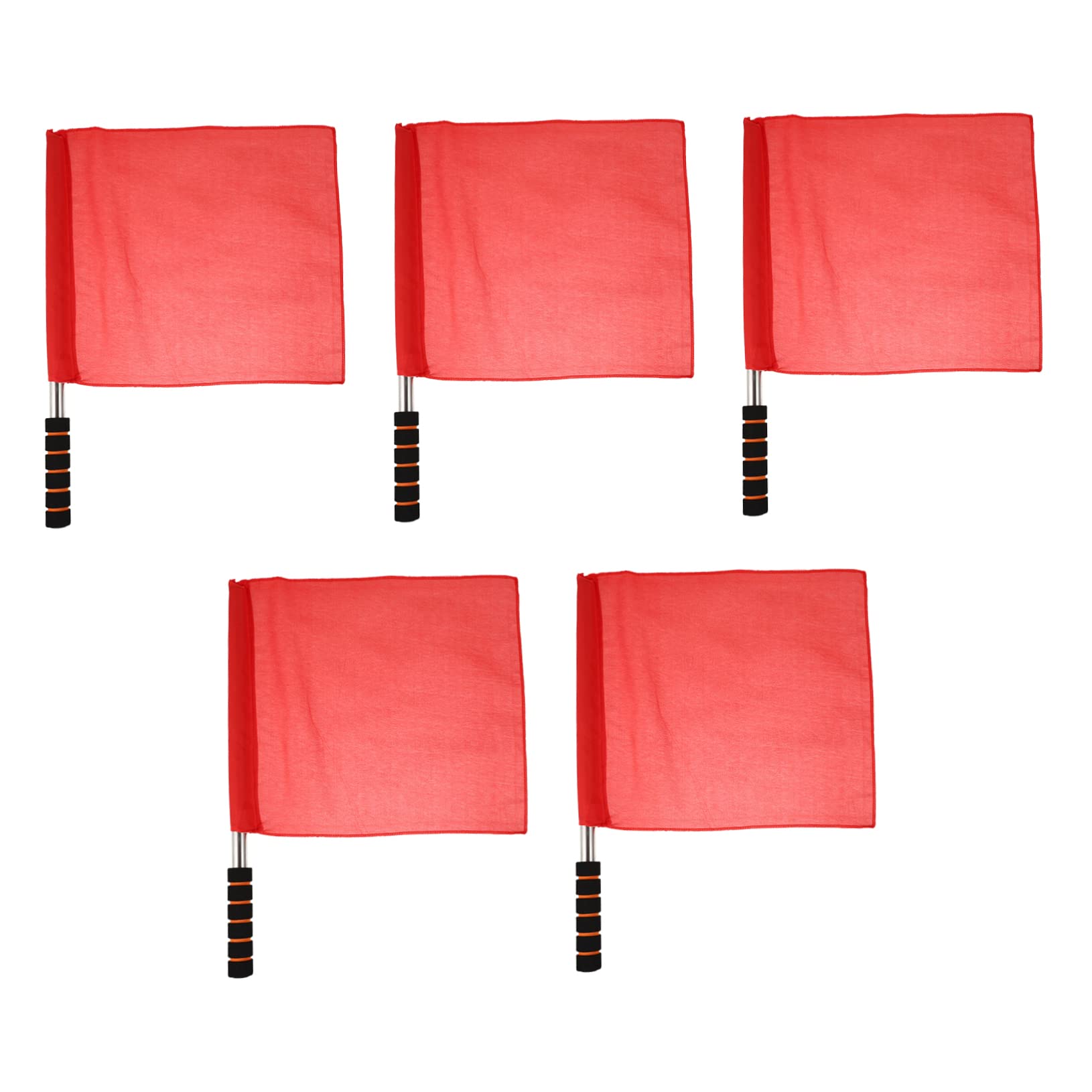 VANZACK 5pcs Waving Signal Flags for Racing Referee Flags Sturdy Handle Lightweight for Events Comfortable Grip for Easy Handling
