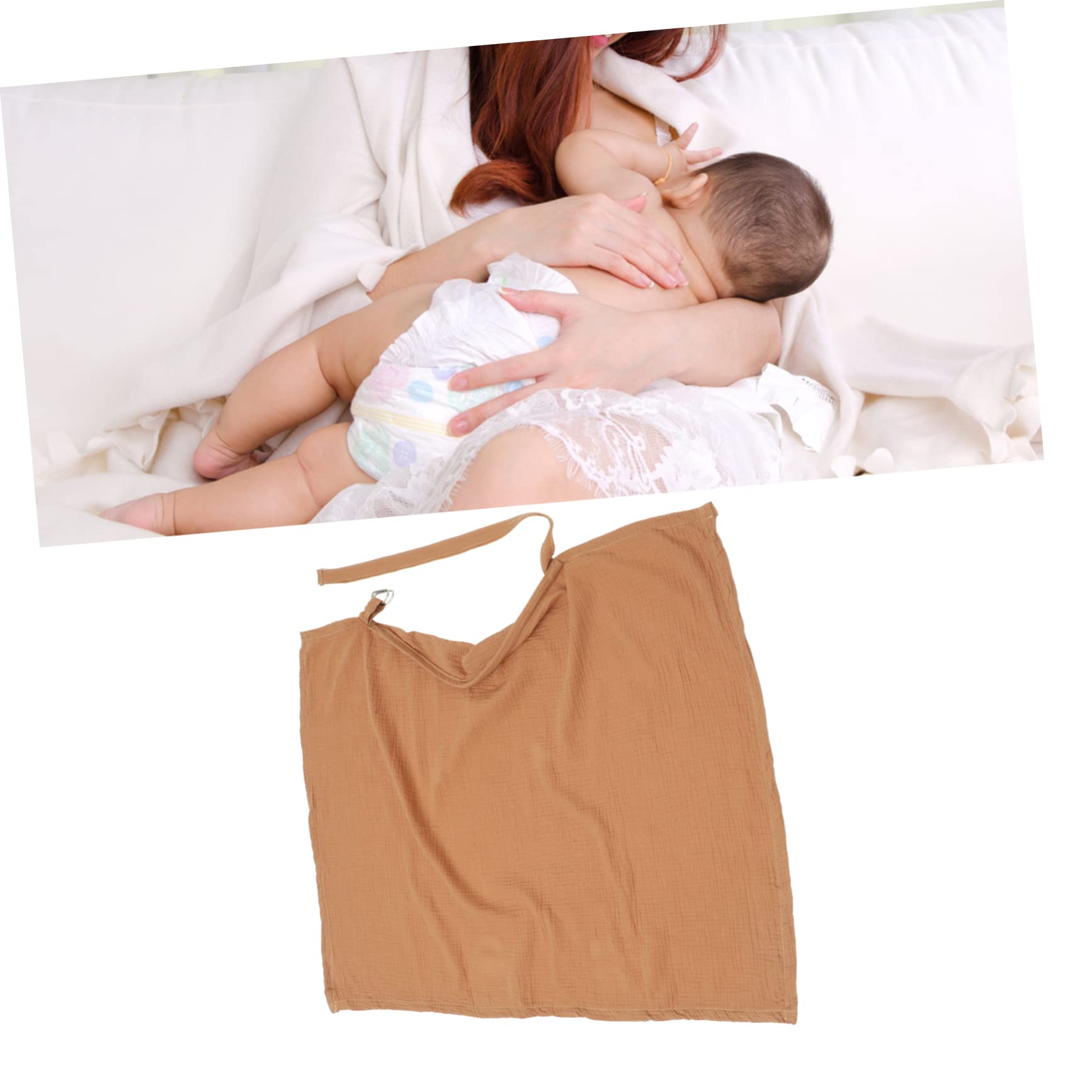 Copertura Allattamento Cotone Morbido Grembiule Ragazza Mamma Lavabile Riutilizzabile Viaggio Design Semplice Traspirante