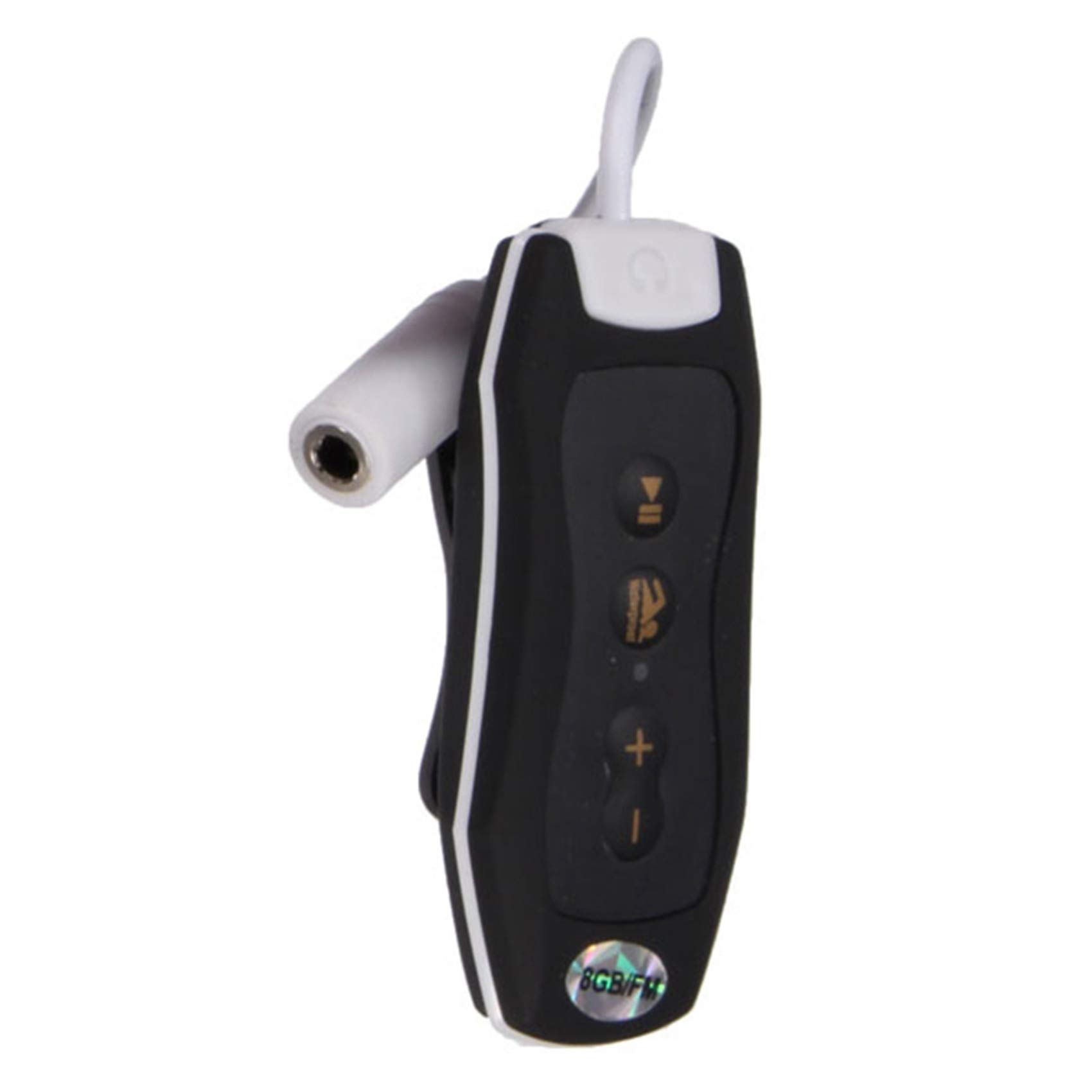 2X 8GB MP3 Musica Lettore Subacqueo Nuoto Diving Spa FM Radio + Cuffie Waterproof Nero