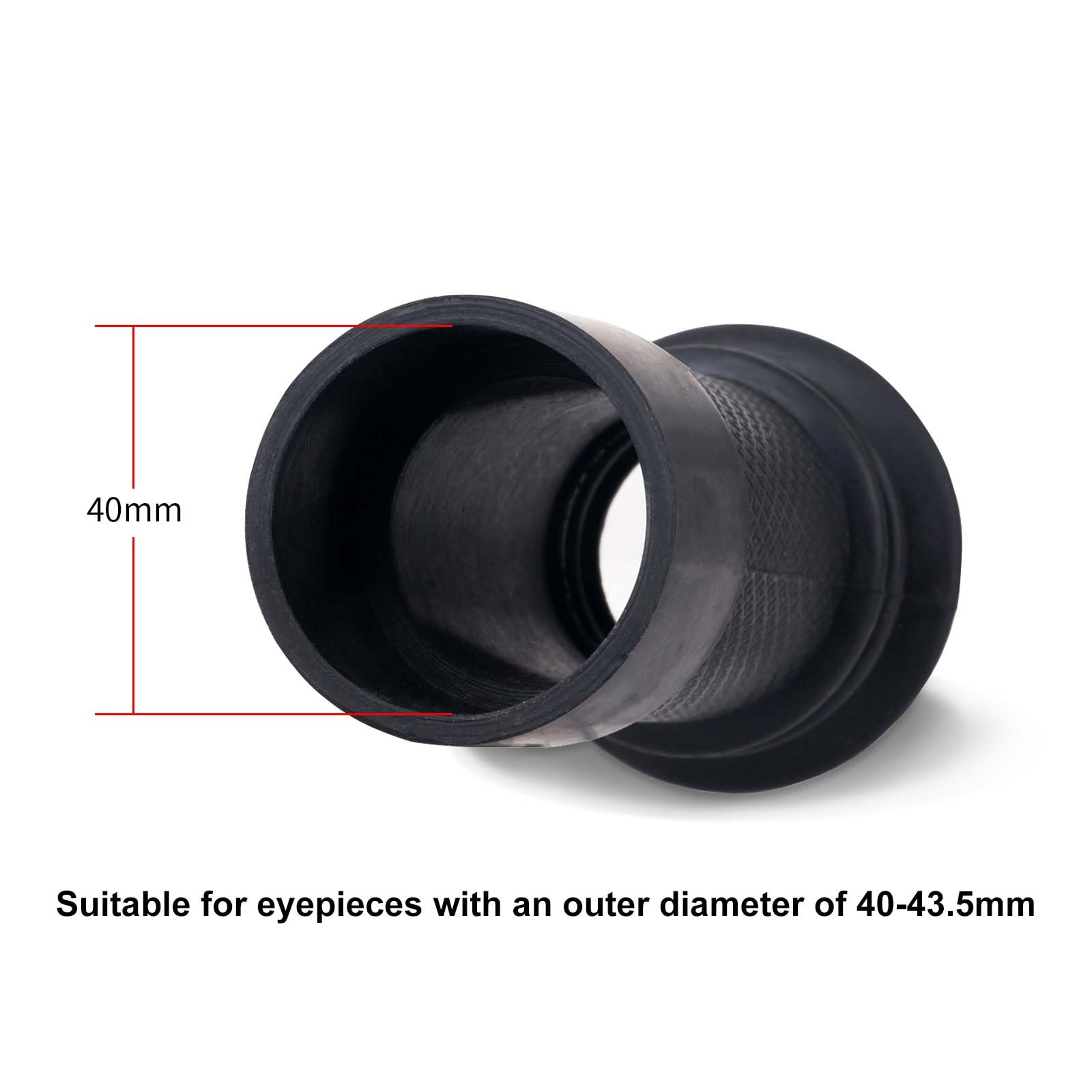 Copertura oculare in gomma per mirino da softair 40-43,5 mm protezione antiurto