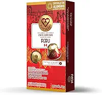 3 Corações Cápsulas de Café Regiões do Mundo Peru, Compatíveis com Nespresso, contém 10 cápsulas