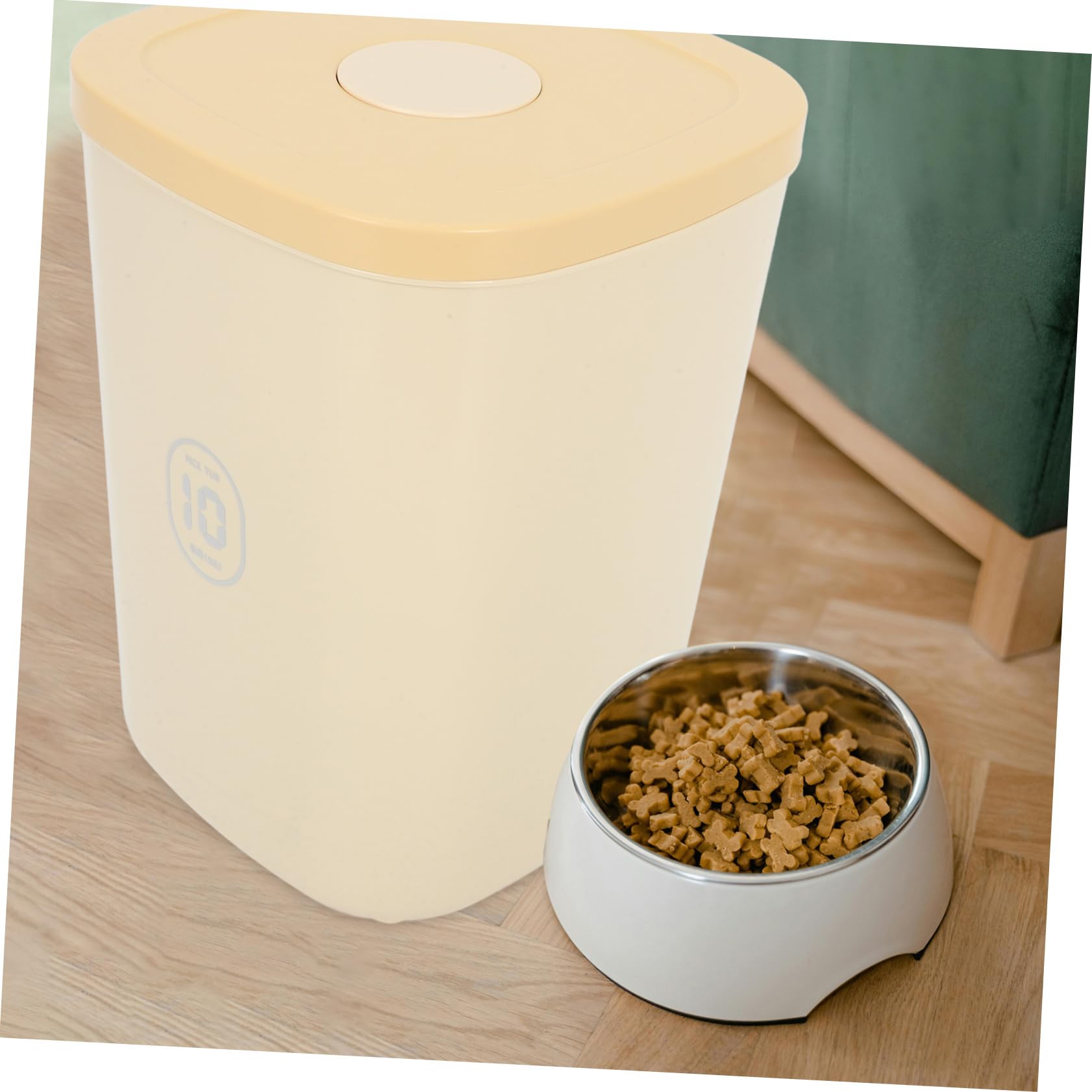 BESPORTBLE Cubo De Almacenamiento De Comida Para Perros y Gatos Sellado Al Vacío Para Granos y