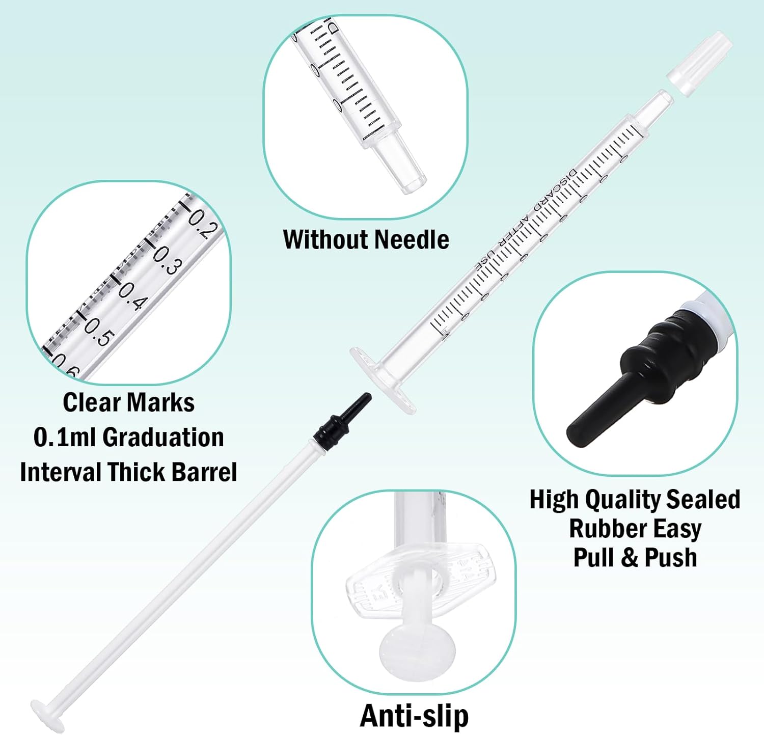 Syringe with Cap 20 Pcs Liquid Syringes Plastic Dispensing Cover Sample Injection Syringes Measurement Multifunction Lab Utensils for Feedings Collections Watering Refilling