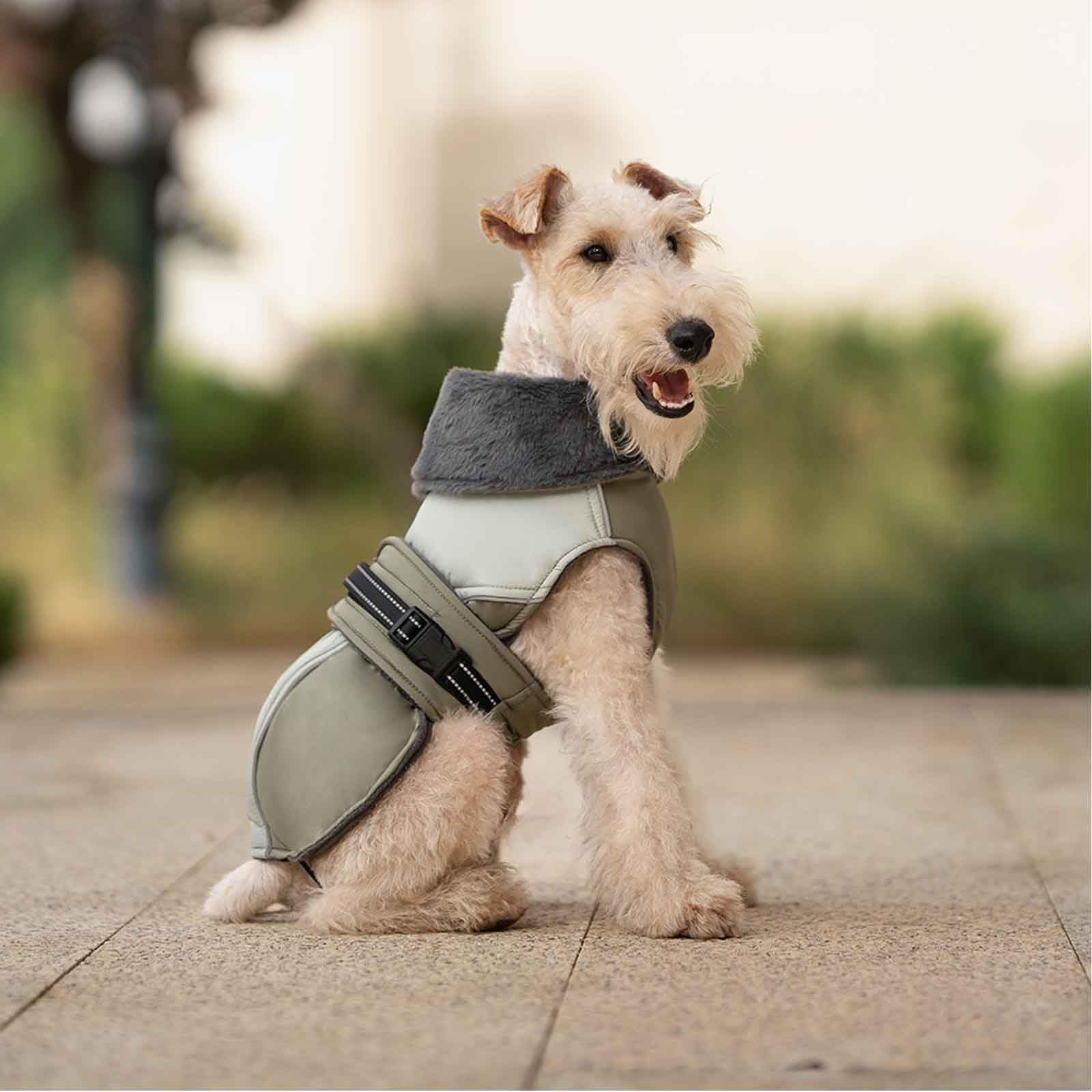 Warm Hundemäntel Für Kaltes Wetter, Hunde Wintermäntel, Weste Hund, Reflektierend Hundemäntel Mit Turtleneck, Für Hund Camping Wandern,Blau,3XL