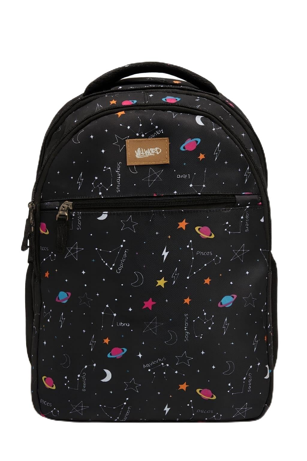 velword Casual Backpack, Cotton, 36L Capacity, Laptop Sleeve with 3 Compartments, Padded Shoulders, Rectangular Shape, Water Resistant, Unisex, Black Model A1-picture-34