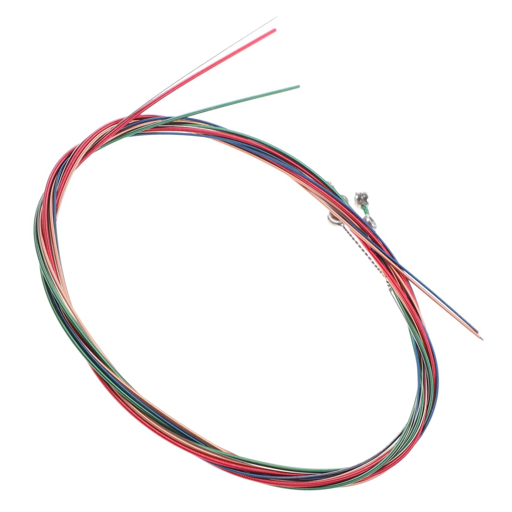 HANABASS 6pcs Replaceable Guitar Strings Folk Acoustic Metal Strings for Electric Guitar Sound and Robust Performance Musicians