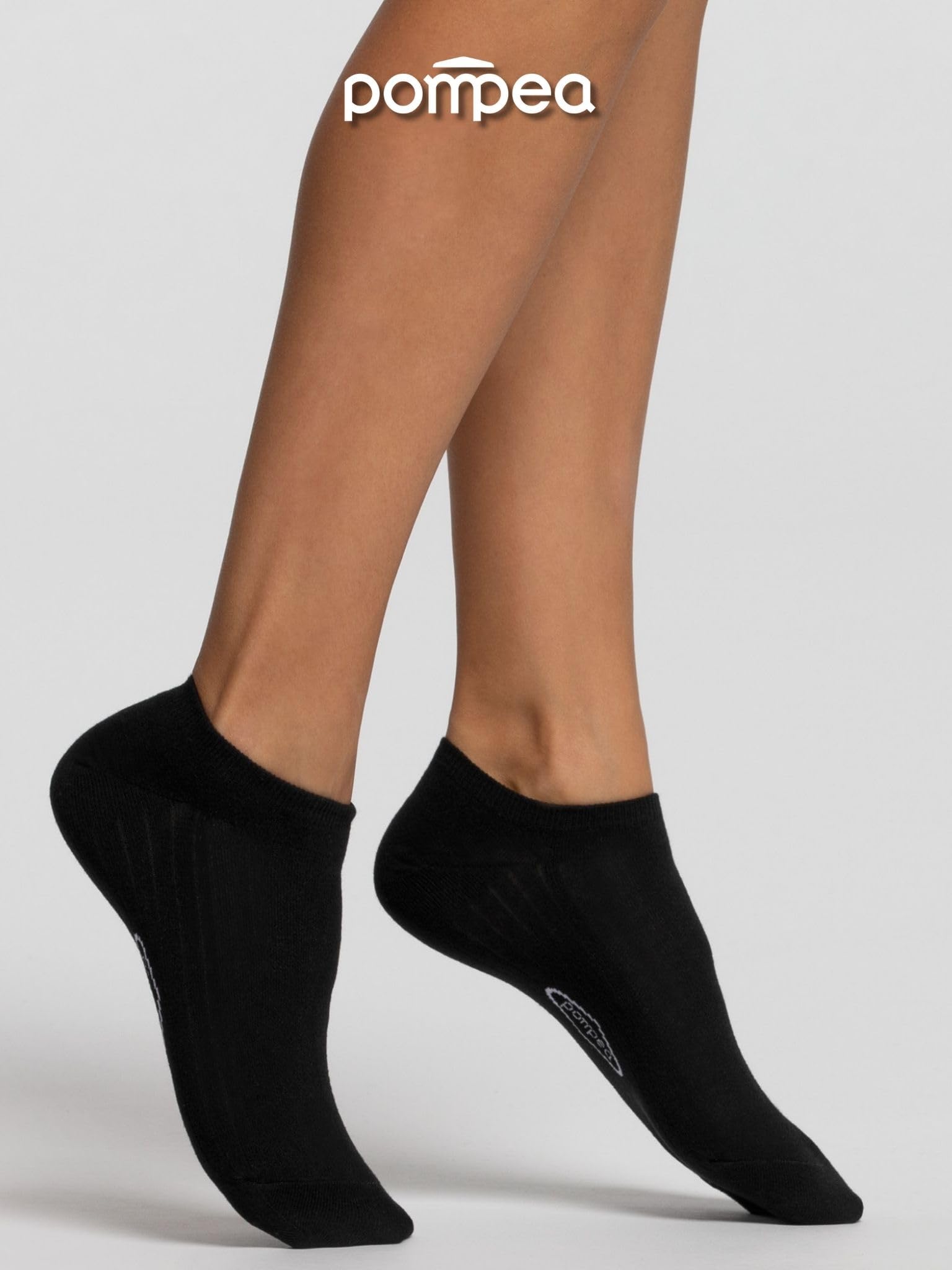 POMPEA 3 Pairs Women's Cotton Socks Short Ankle Socks with Reinforced Toe and Heel - 5