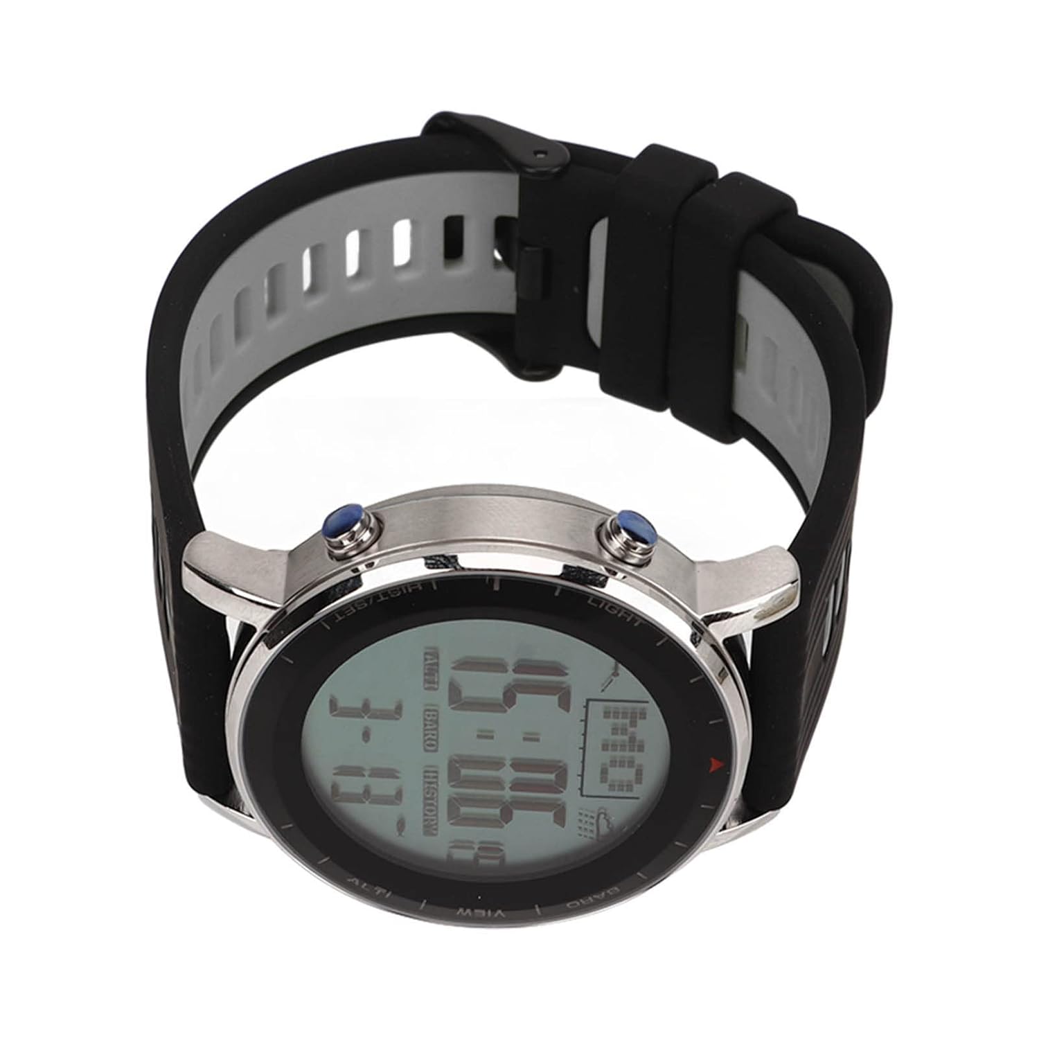 Altimeter Barometer Watch, Energy Saving Watch Compass Stainless Steel