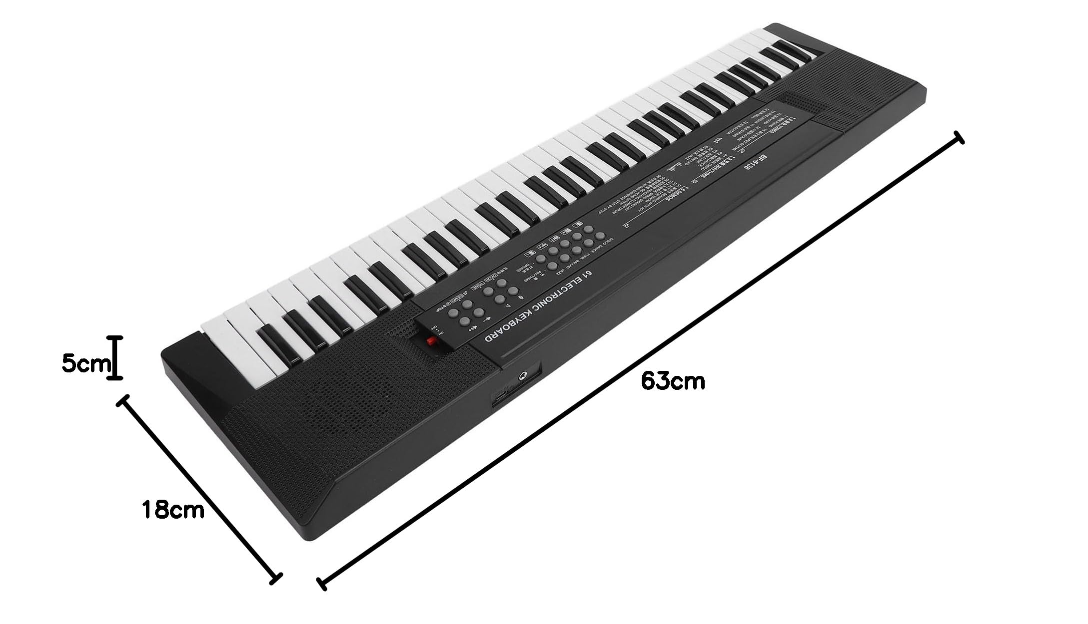 Mini Klawiatura Fortepianowa 61 Klawiszy Przenośna Klawiatura Elektroniczna Fortepian Wczesna Nauka Instrument Muzyczny z Mikrofonem