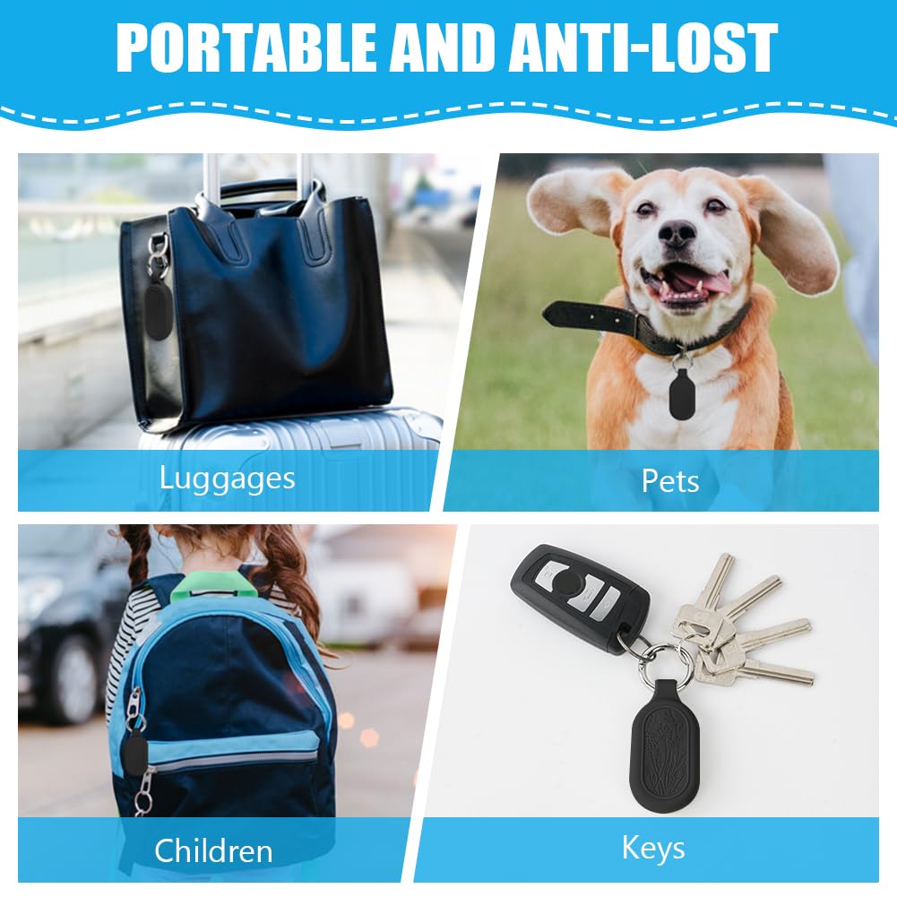 Ainiv 1PCS Negro Funda Protectora para Samsung Galaxy Smarttag 2, Silicona Llavero de Funda Protectora para Smart Tag 2, Accesorios Anticaídas y Antiarañazos para Smarttag2 para Llaves Collar Mascotas — view 9
