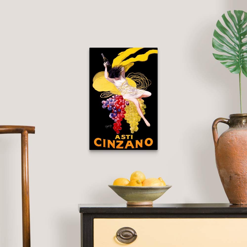 Amazon.com: CANVAS ON DEMAND Cinzano Asti Aperitif Wine Vintage