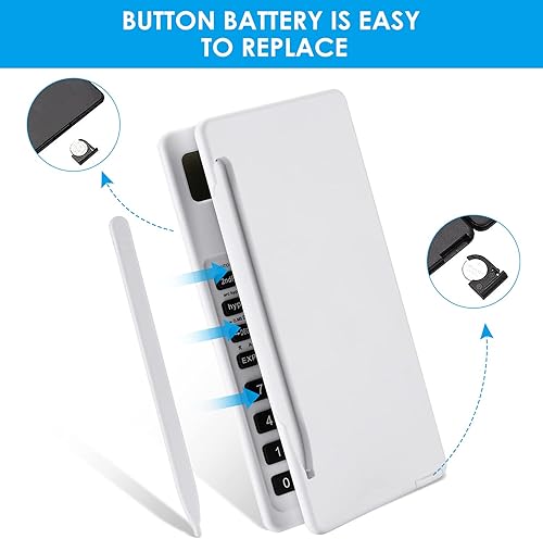 Miniatura 5 de IPepul Calculadoras científicas para escuela alta 10 dígitos digitales con tablero de escritura borrable calculadora de matemáticas para escuela