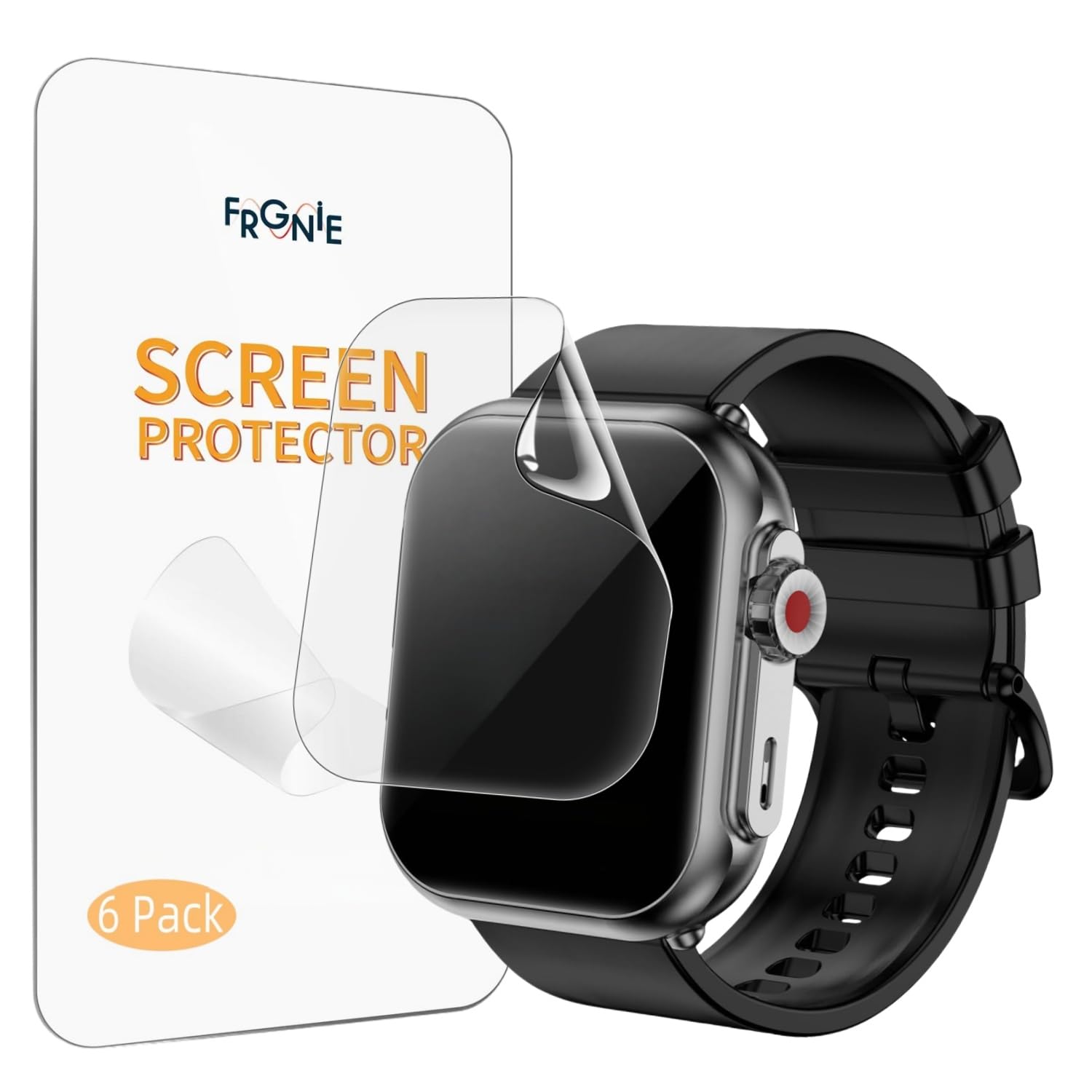 Frgnie 6 Pack Screen Protector Designed for Jacoosa K62 Smart Watch 1 85 Soft HD Clear TPU Film