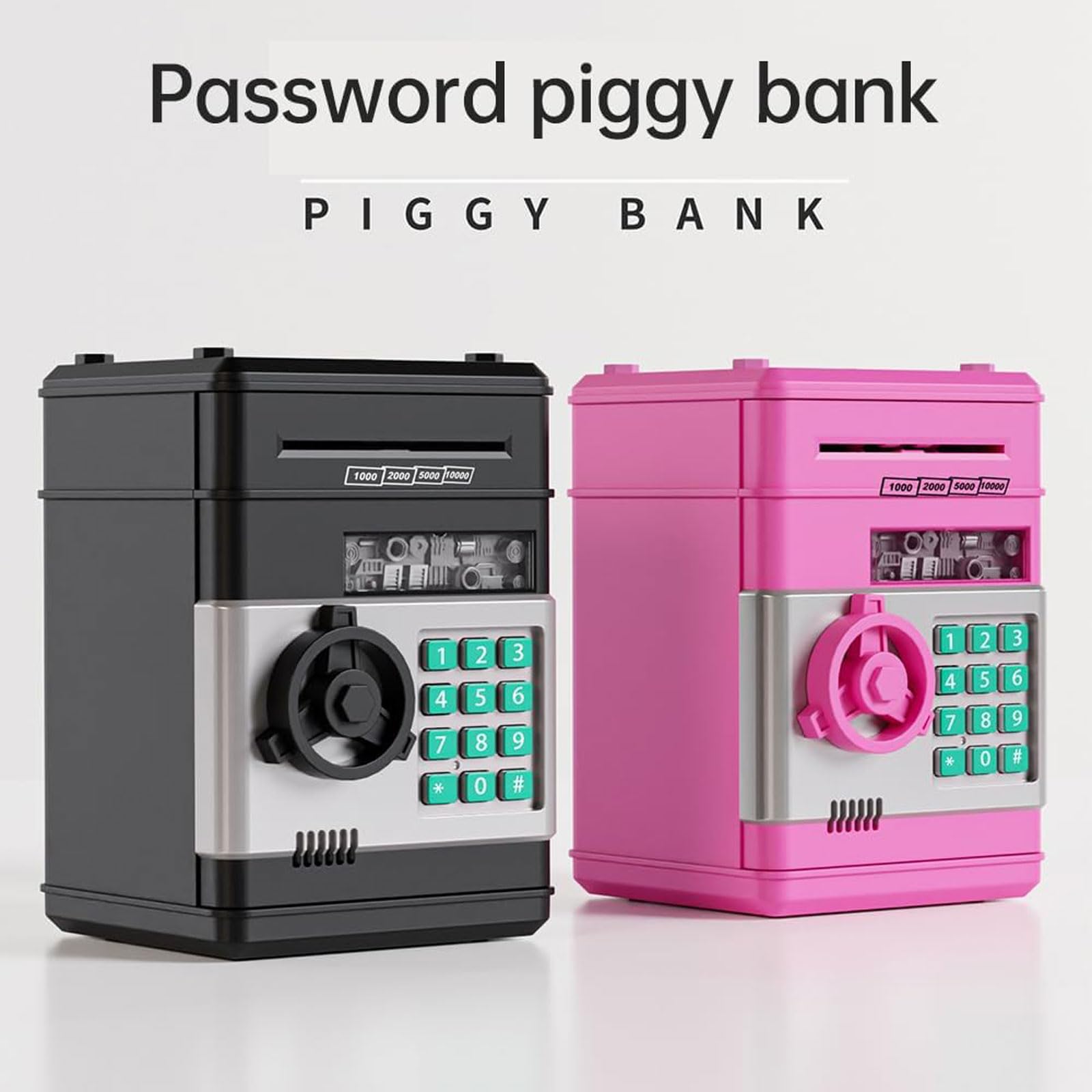 Tirelire Tirelire de dépôt sécurisé avec Mot de Passe, Grande capacité, Peut Entrer et Sortir, Meilleur Cadeau pour garçons et Filles Tirelire Billet