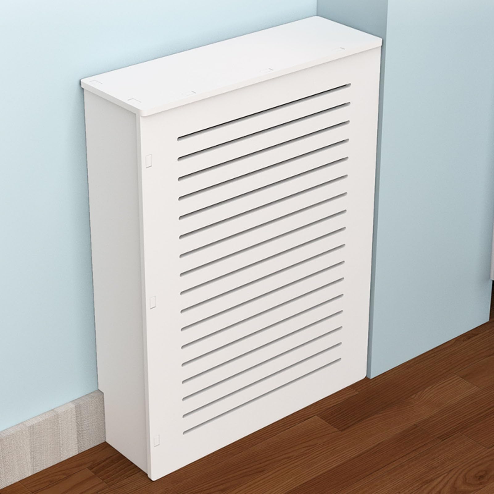 Gabinete de calefacción moderno y mueble parrilla para radiador de salón