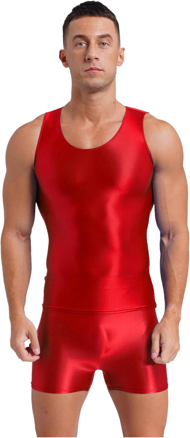 Lejafay Men Shapewear Outfit Compression Shirts Undershirts Tank Top Vest with Shorts Sports Set