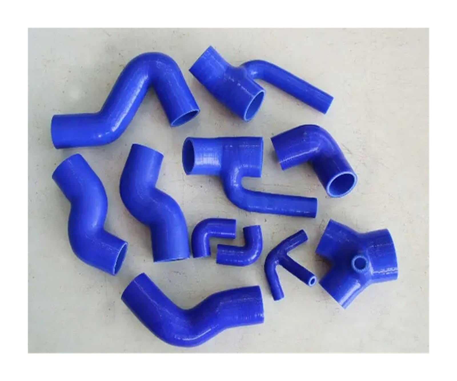 Thujmgh Blue Fit For Audi S4 Rs4 Biturbo A6 B5 2.7L Silicone Induction Intake Hose Car Air Intake Hose(Blue)