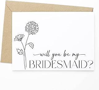 Bridesmaid Proposal Card - Will You Be My Bridesmaid? - Bridesmaid Card, asking bridesmaid, bridesmaid invite, bridal proposal card