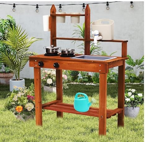 Cocina de Barro para Niños con Fregadero y Grifo, 2+