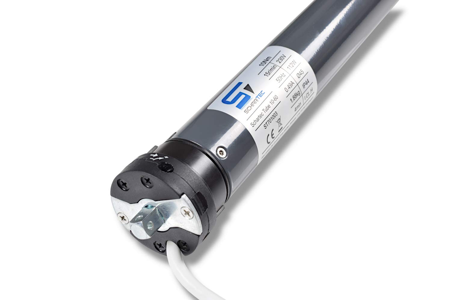 SCHARTEC Profi- Rolladenmotor für 60 mm Welle Rohrmotor - Rolladenantrieb Rollladenmotor (SCHARTEC Tube 10-60)