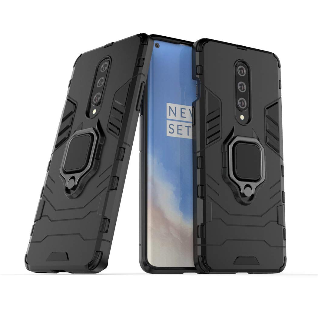 Cover Armor Con Anello E Cavalletto Per Xiaomi Redmi Note 8 – Custodia Paraurti Con Supporto Magnetico Per Auto (Nero) - 2
