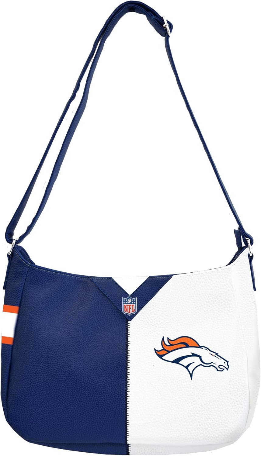Littlearth NFL Denver Broncos Pebble Split Hobo, Team Color, One Size