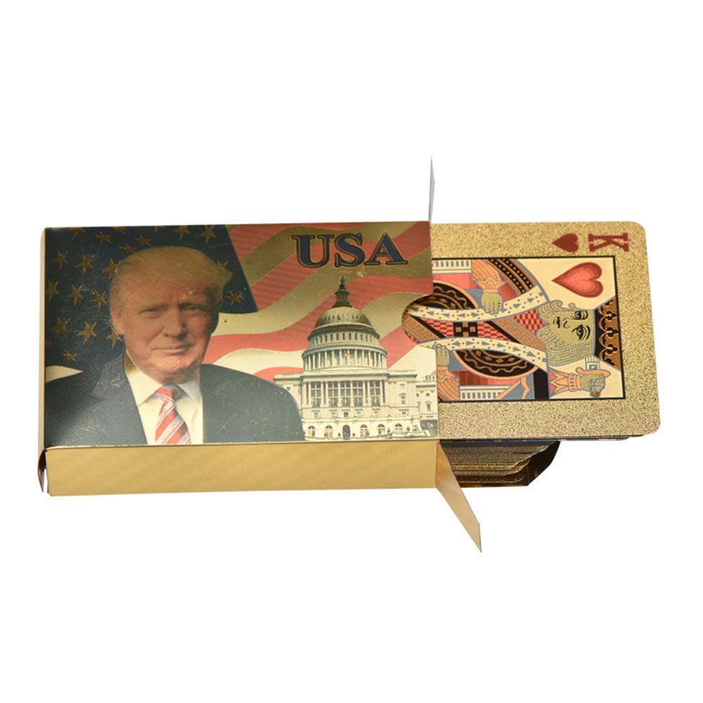 Amazon.com: SW Donald Trump Playing Cards - Gold Playing Cards