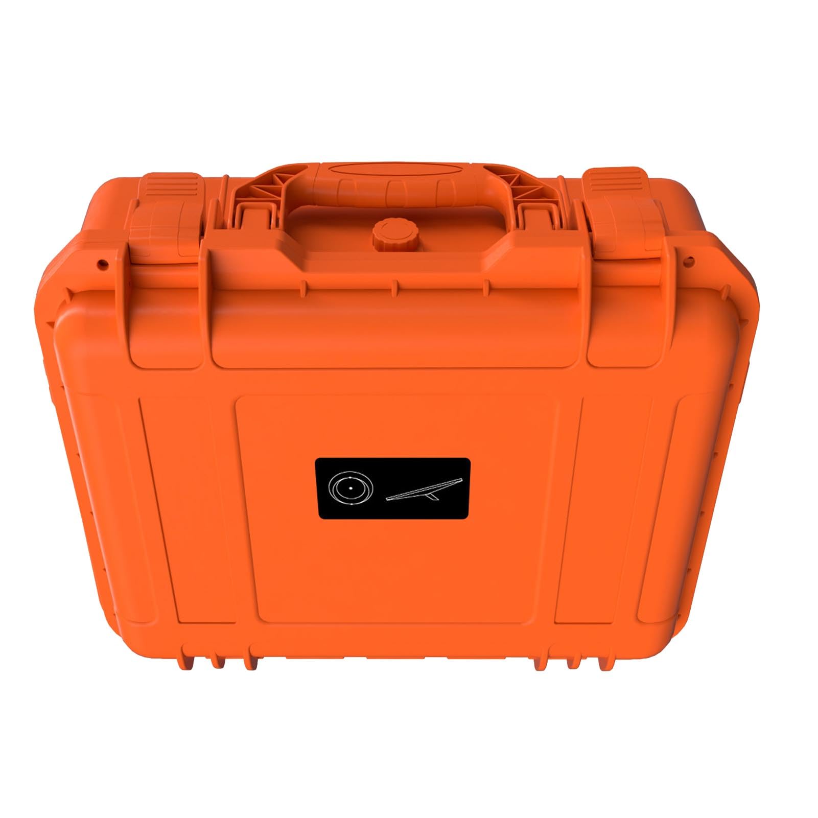 s Mini Case, caja de almacenamiento duro a prueba de agua IP67 con espuma personalizada para s Mini Antenna y accesorios de transporte de protección portátil naranja con bloqueo