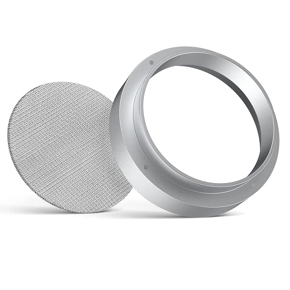 CTRLZS 51mm Stainless Steel Espresso Sieve for Portafilter Intelligent Dosing Ring with Puck Screen