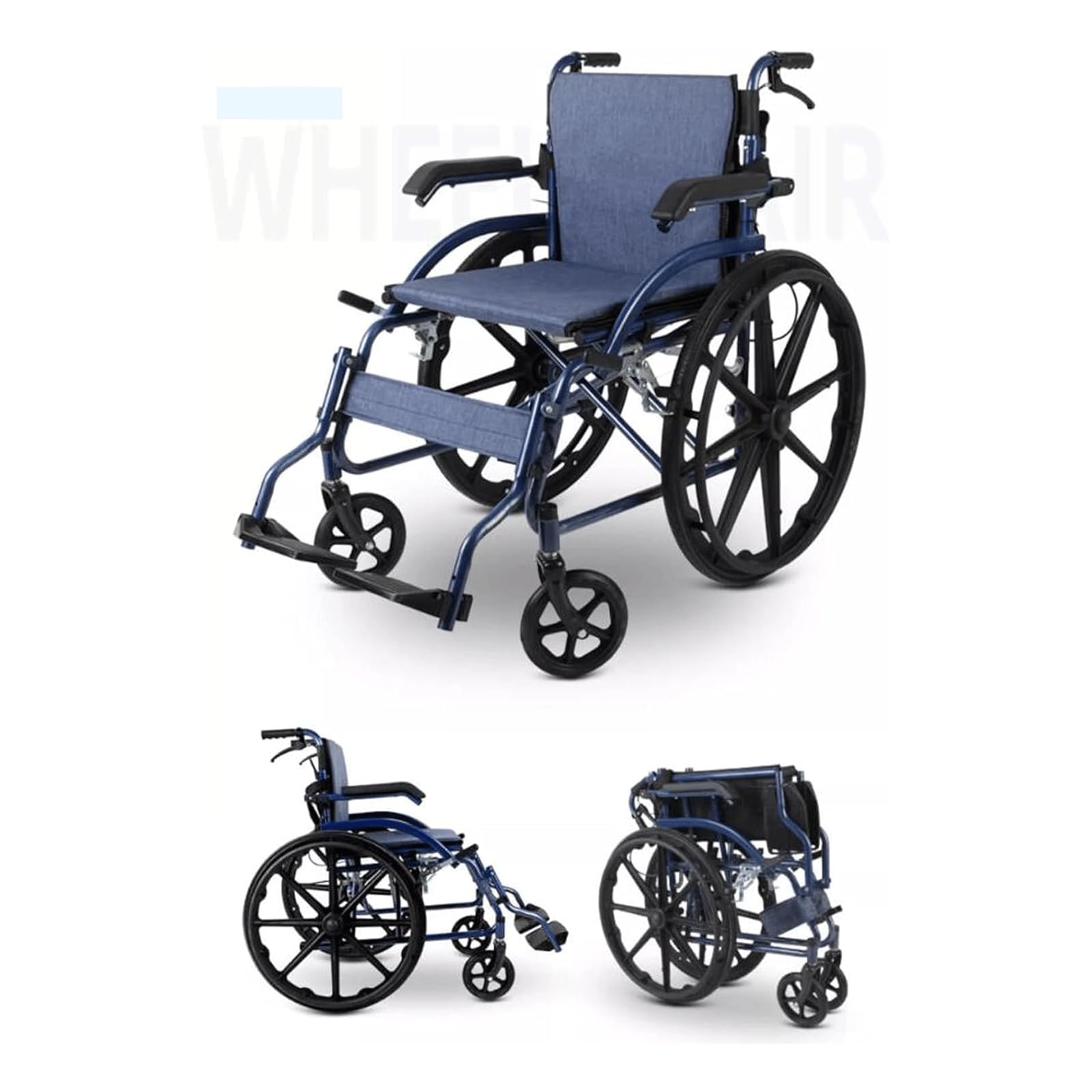 Wózek inwalidzki Rolstoel All Terrain Transportrolstoelen Hoge prestaties Lichtgewicht rolstoel Handmatige transportstoel Sportrolstoel wygodne