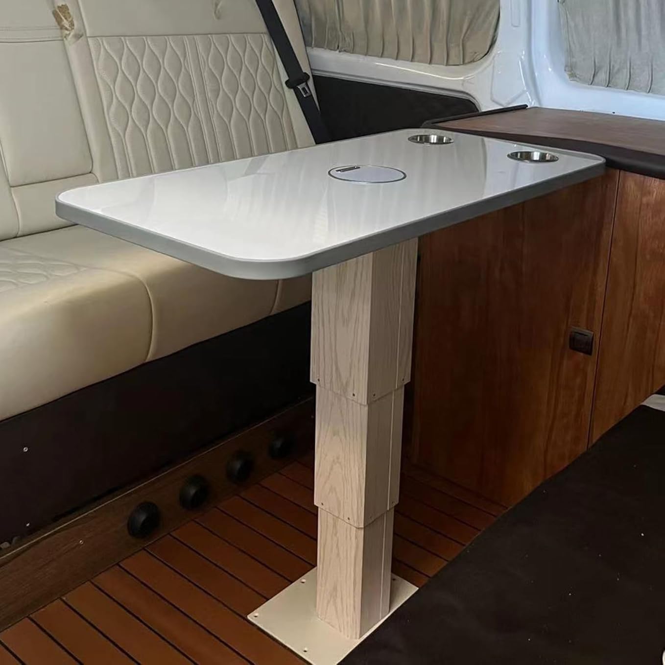 Table de bateau ponton et support réglable 14-30'' pour camping-car