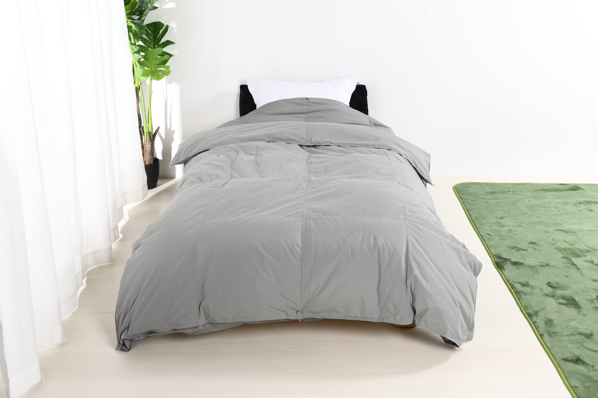 Amazon｜いいはねふとん店 羽毛布団 シングル 2枚合わせ 150cm×210cm 