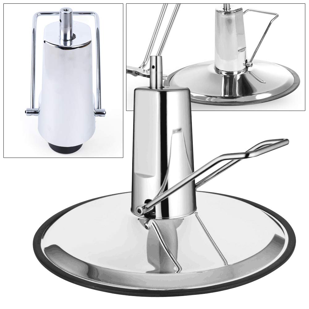 ZHFEISY Barber Hydraulic Pump Beauty Salon Hydraulic Replacement Pump Heavy Duty Salon Stations for Hair Stylist, 440lbs Capacity (Adjustable Height: 14cm/5.52'', 23inch Base)