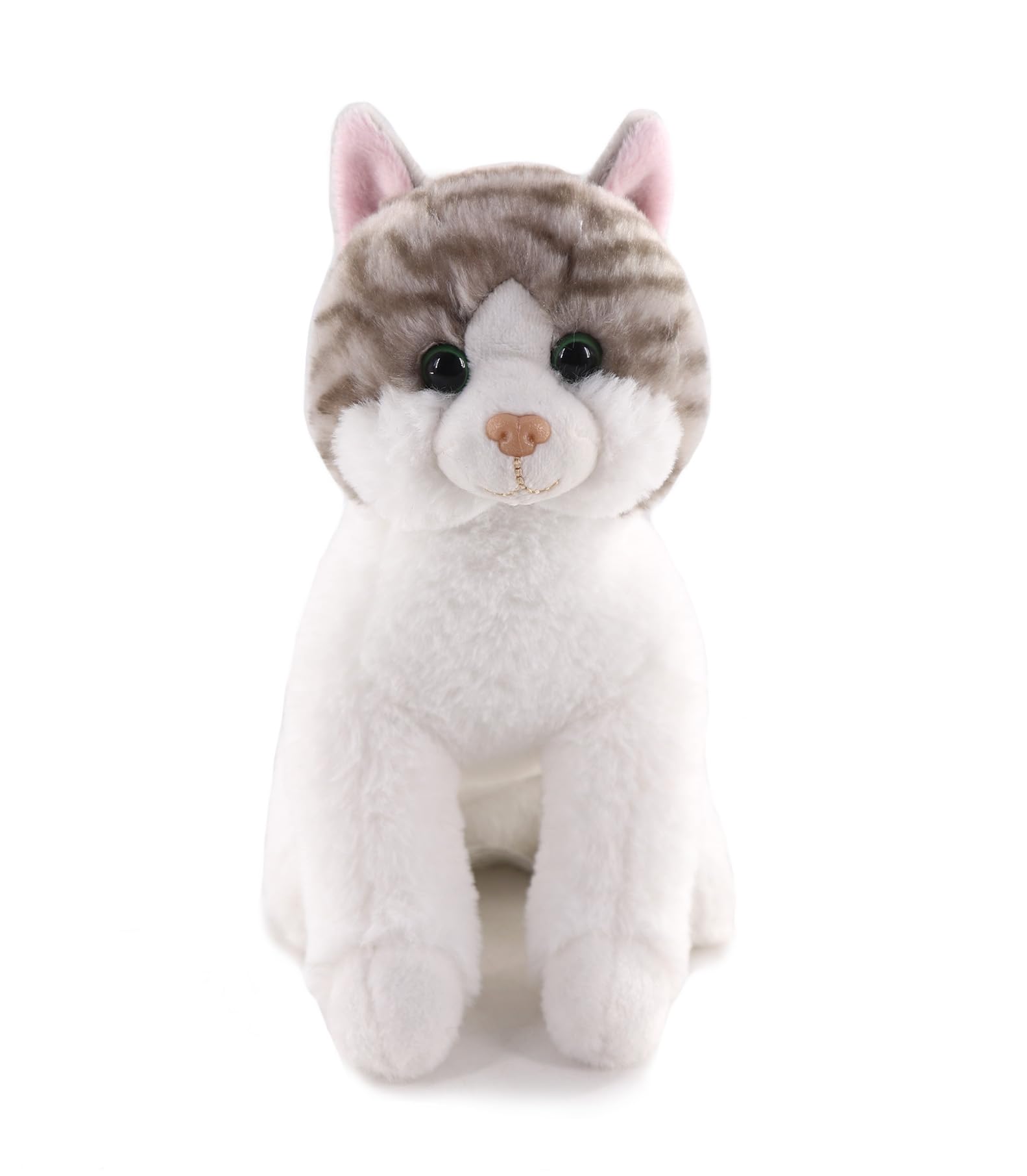 SAENCO House Animal Series Brown Cat Plush Toy 7.5in Stuffed Animal