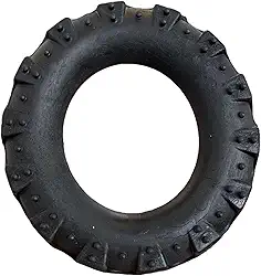 MY PET BRASIL Brinquedo Pet, Pneu Grande Pet, Diversão e Higiene Dental para Cães, Resistente e Anti Stress, Preto, 14 cm